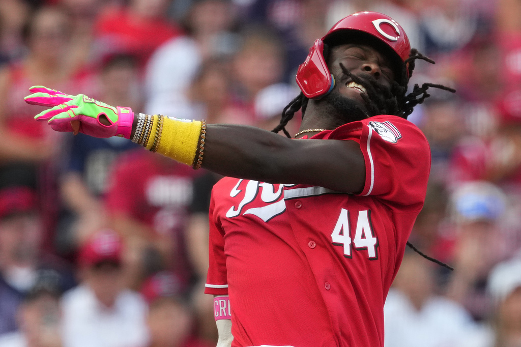 JJ Bleday's solo homer and Dane Myers' game-saving grab help Reds beat Guardians 2-0